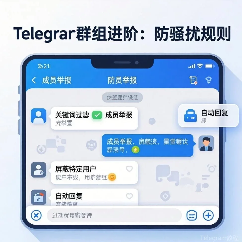 Telegram群组引流教程配图 - 群组机器人引流：自动化欢迎与引导设置