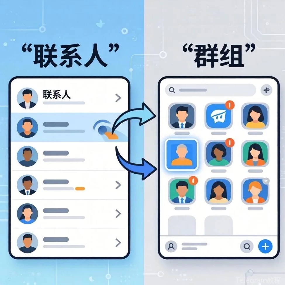 Telegram新手入门教程配图 - 添加第一个联系人的三种方法